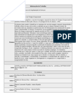 Informações Do Trabalho Especificação Desejada Modalidade Oral Tema Formação e Ensino em Terapia Ocupacional. Título