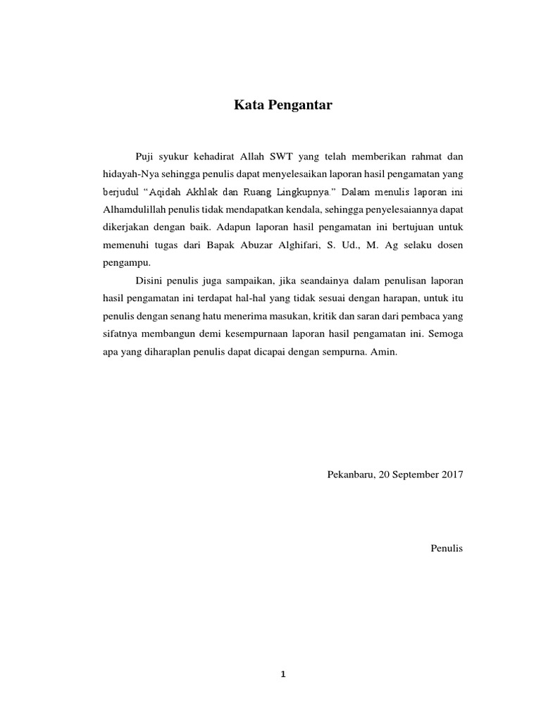 Makalah Aqidah Akhlak