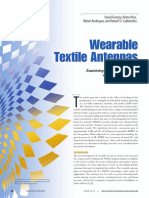 Wearable Textile Antennas Examining The Effect of Bending On Their Performance