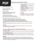 Interpretação Do Poema de Manuel Mandeira