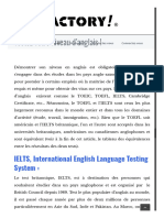 Testez Votre Niveau D'anglais ! - La Factory, Organisme Spécialisé Dans Les Études À L'étranger. Etudiez en France, Angleterre, Ukraine, Canada, Turquie, Chypre