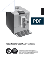 Jura Ena9 Espresso User Manual