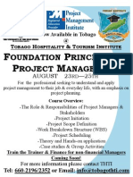 Project Management Flyer at THTI