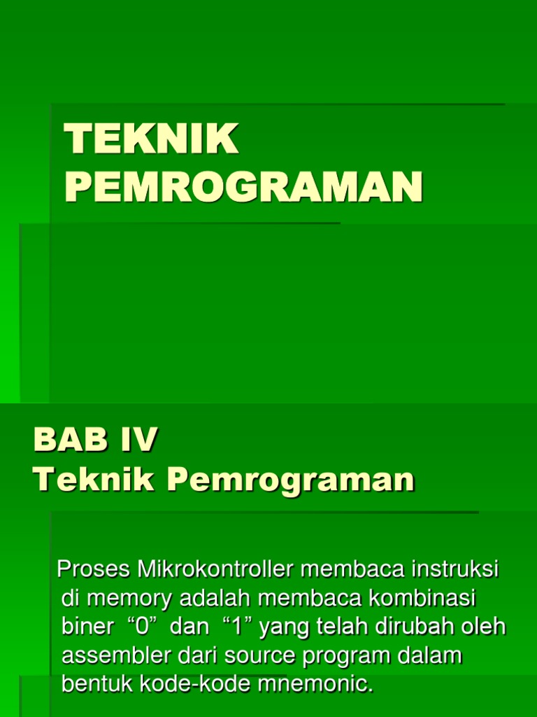 7 Teknik Pemrograman | PDF