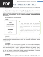 Roteiro Pesquisa científica