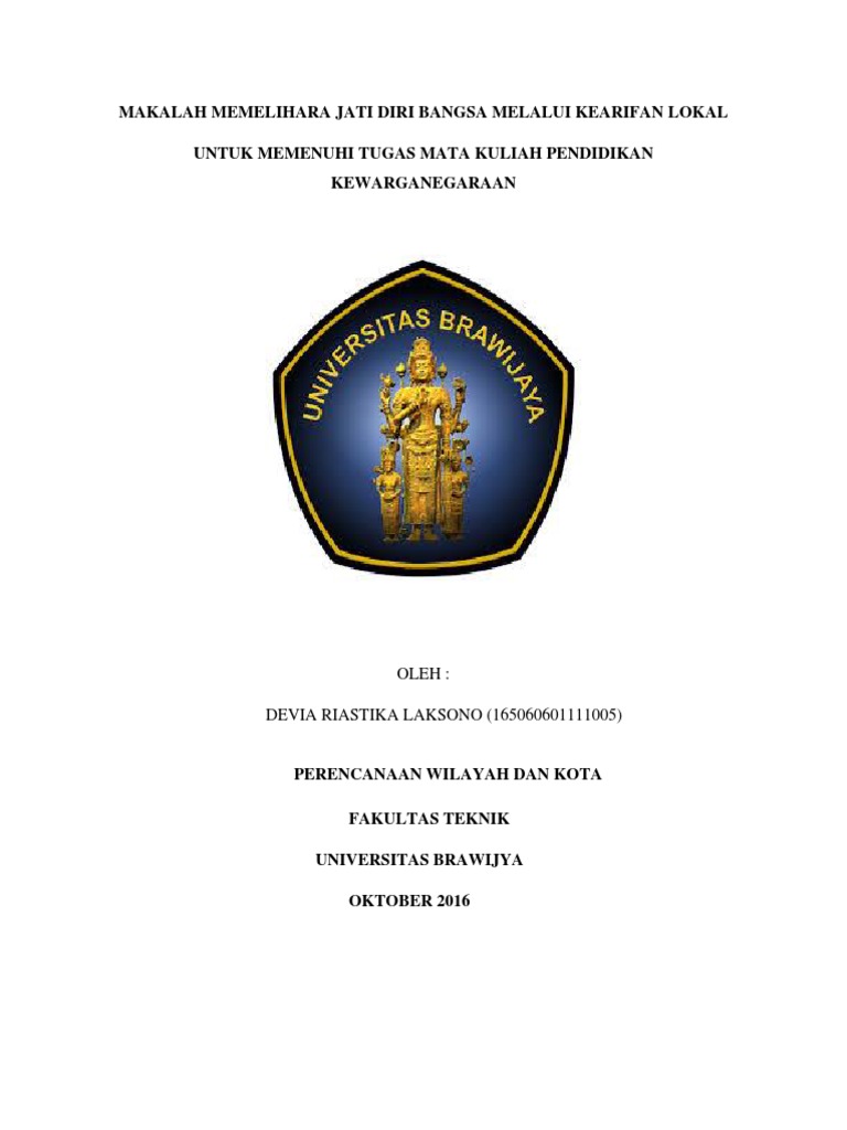 Makalah Kearifan Lokal