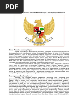 Sejarah Burung Garuda Pancasila Dipilih Sebagai Lambang Negara