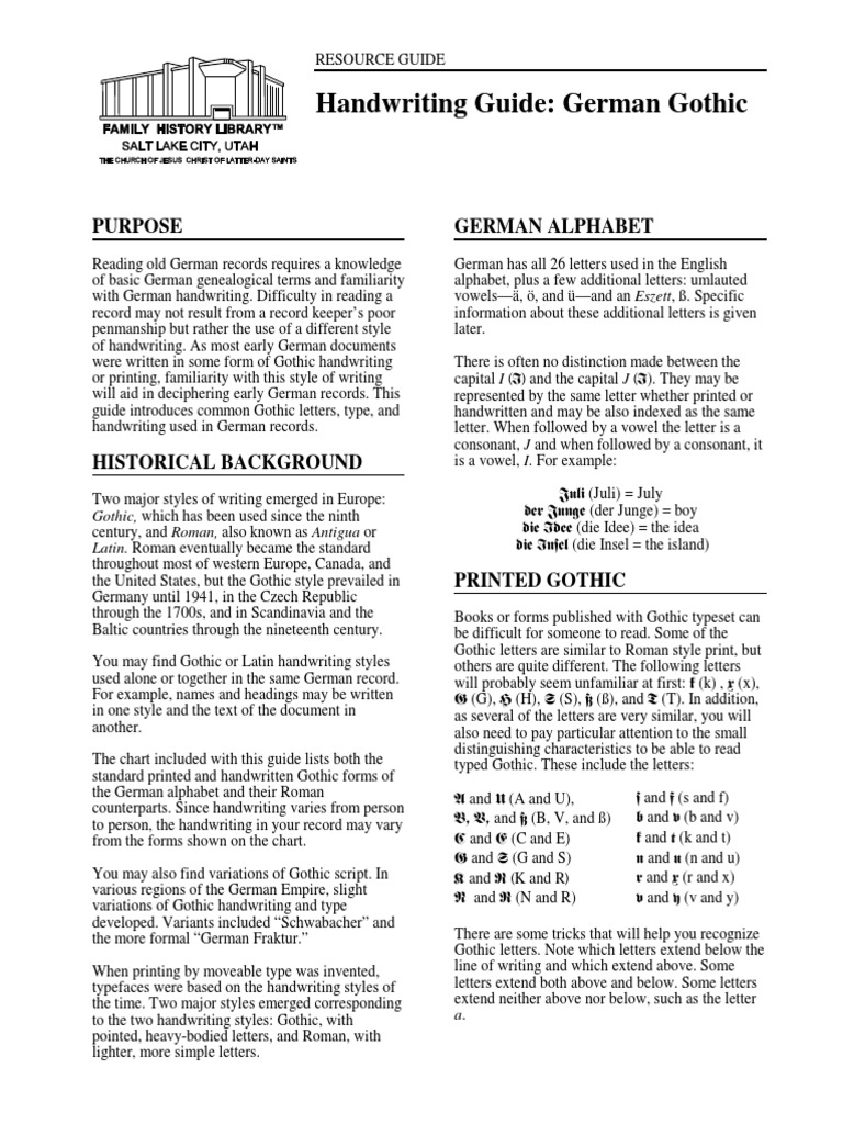 German Gothic PDF | PDF