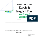 MRSM Betong: Earth & English Day