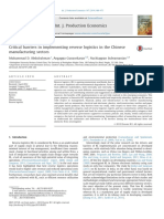 Abdulrahman - Gunasekaran - 2014 - IJPE - Critical Barriers in Implementing Reverse Logistics in The Chinese Manufacturing Sectors PDF