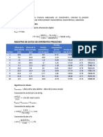 Cálculo de presiones manométrica, barométrica y absoluta con manómetro