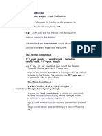 First vs Second Conditional - Rules