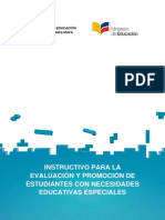 Instructivo de Evaluación Estudiantes Nee PDF