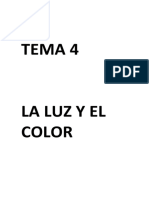 Tema 4 - La Luz y El Color PDF