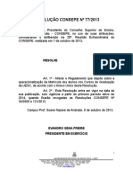 Resolução Consepe #77/2013: Resolve