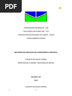 Mulheres Na Produção Do Conhecimento Científico