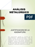 Sesion de Apertura Analisis Metalurgico