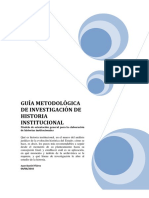 Guía Metodológica Historia Institucional PDF