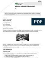 Prevencion de Riesgos en Demoliciones Manuales - España