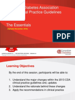 Canadian Diabetes Association 2013 Clinical Practice Guidelines