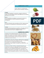 ALIMENTOS Nutritvos de Las Regiones Del Peru