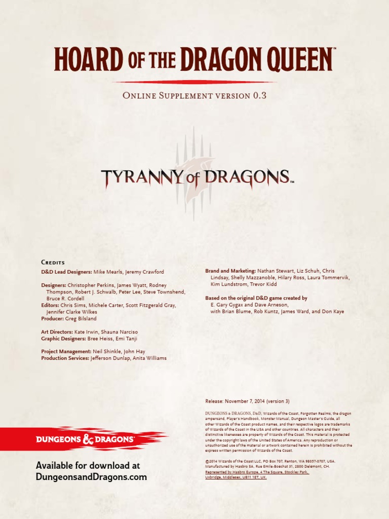 Hoard of the Dragon Queen Supplement_v0.3.pdf | Dungeons & Dragons