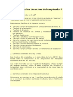 Cuáles Son Los Derechos Del Empleador