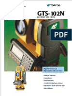 Spesifikasi Detail & Jual Total Station Topcon GTS-102N (081297551995)