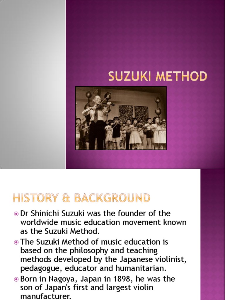Overview of the Suzuki Method | PDF | Music Education | Learning