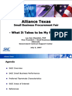 Alliance Texas: - What It Takes To Be My Partner