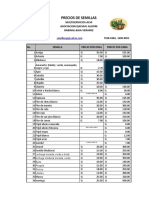 Precios Venta de Semillas 2016