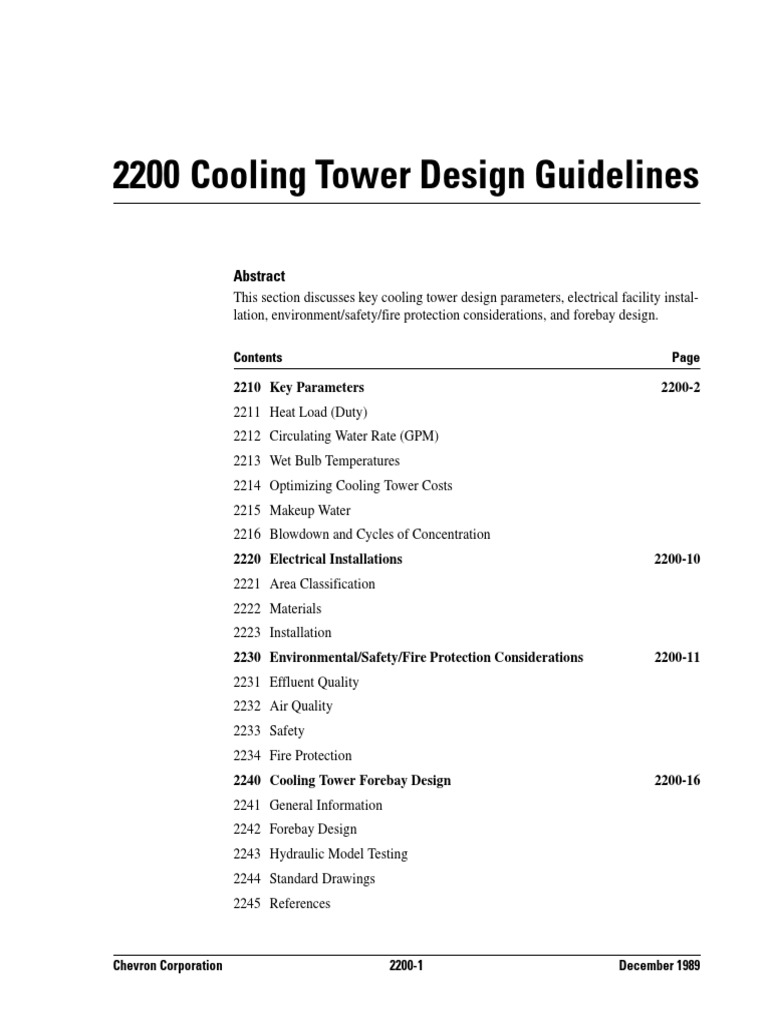 Dokumen Tips Chevron Cooling Tower Design Guideline PDF PDF Air