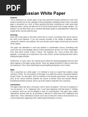 The Russian White Paper 