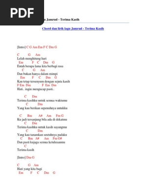Chord Terima Kasih Jamrud - Chord Lagu Blog