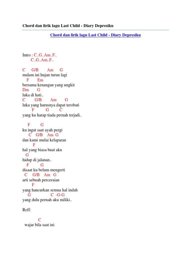 Download Lagu Last Child Malam Ini Hujan Turun Lagi