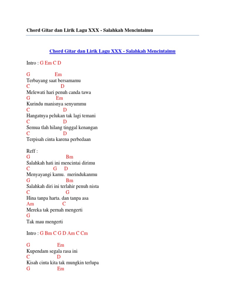 Pelajari Ini Chord Aishiteru 2 Lirik
