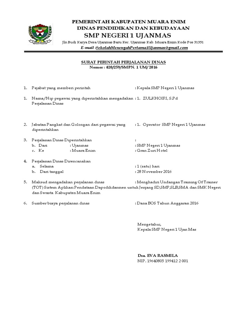 Surat Perjalanan Dinas