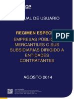 Regimen Especial Empresas Publicas Mercantiles y Sus Subsidiarias - Entidades Contratantes