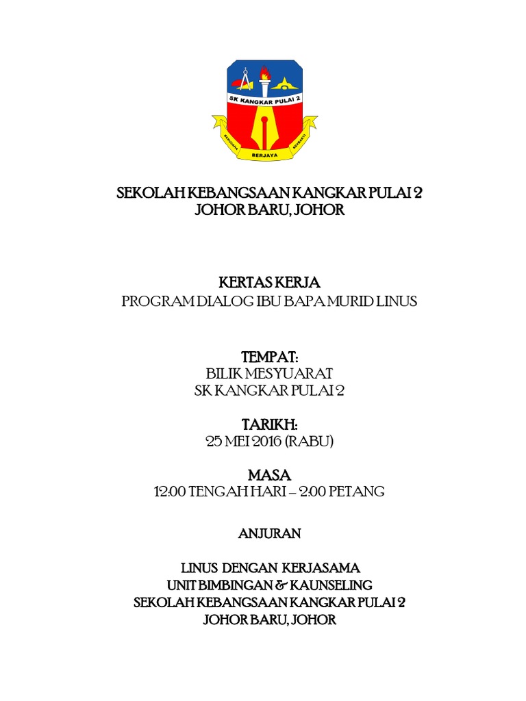 Kertas Kerja Dialog Ibubapa LINUS  PDF