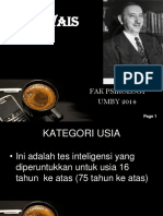 Praktikum TES WAIS