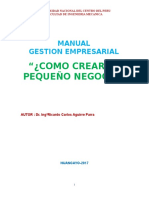 COMO CREAR UN PEQUEÑO NEGOCIO - Gestion Empresarial