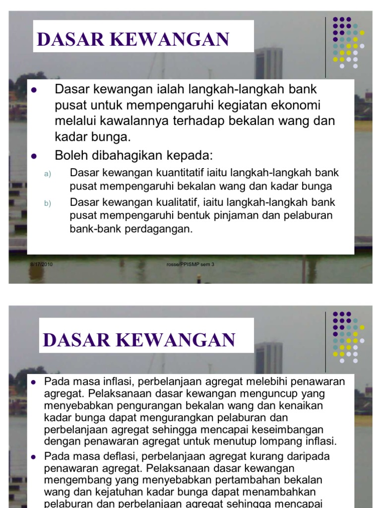 Dasar Kewangan  PDF