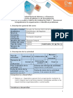 Guía de actividades y rúbrica de evaluación Paso 1 - Reconocer integralmente la organización e identificar problemas.docx