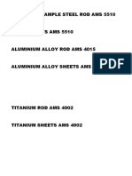 Bond Test Sample Steel Rod Ams 5510