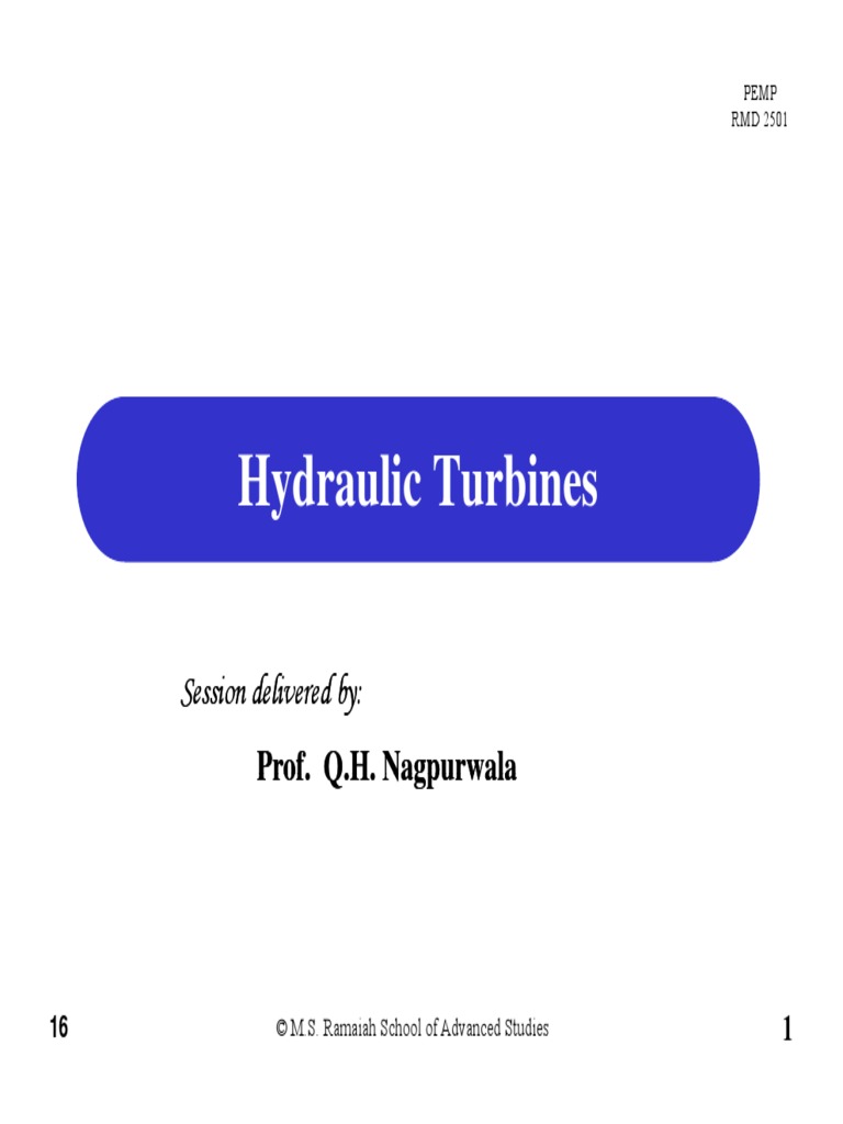 16Hydraulic Turbines Mode) PDF PDF