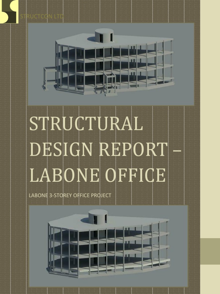 Labone Office Complex Structural Design Report Rev 01 PDF | PDF ...