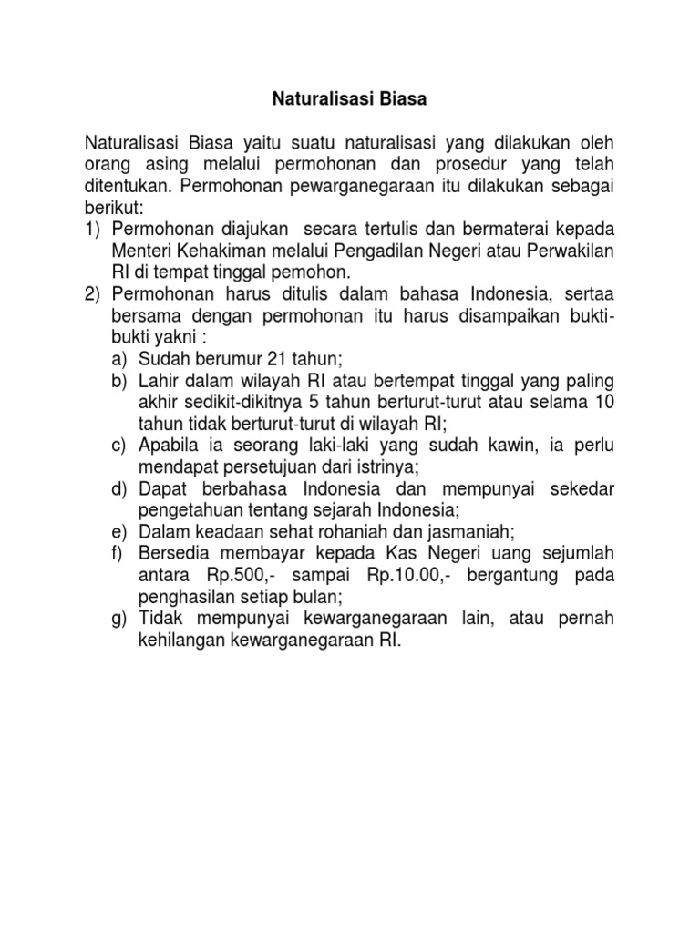 Naturalisasi Biasa Pdf