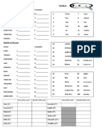 Days Months Ordinal Number Worksheet Grammar Drills - 11790