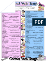 Revise VERB TENSES in sentences