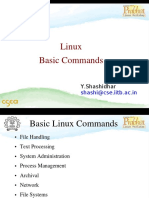 Linux Basic Commands: Y.Shashidhar